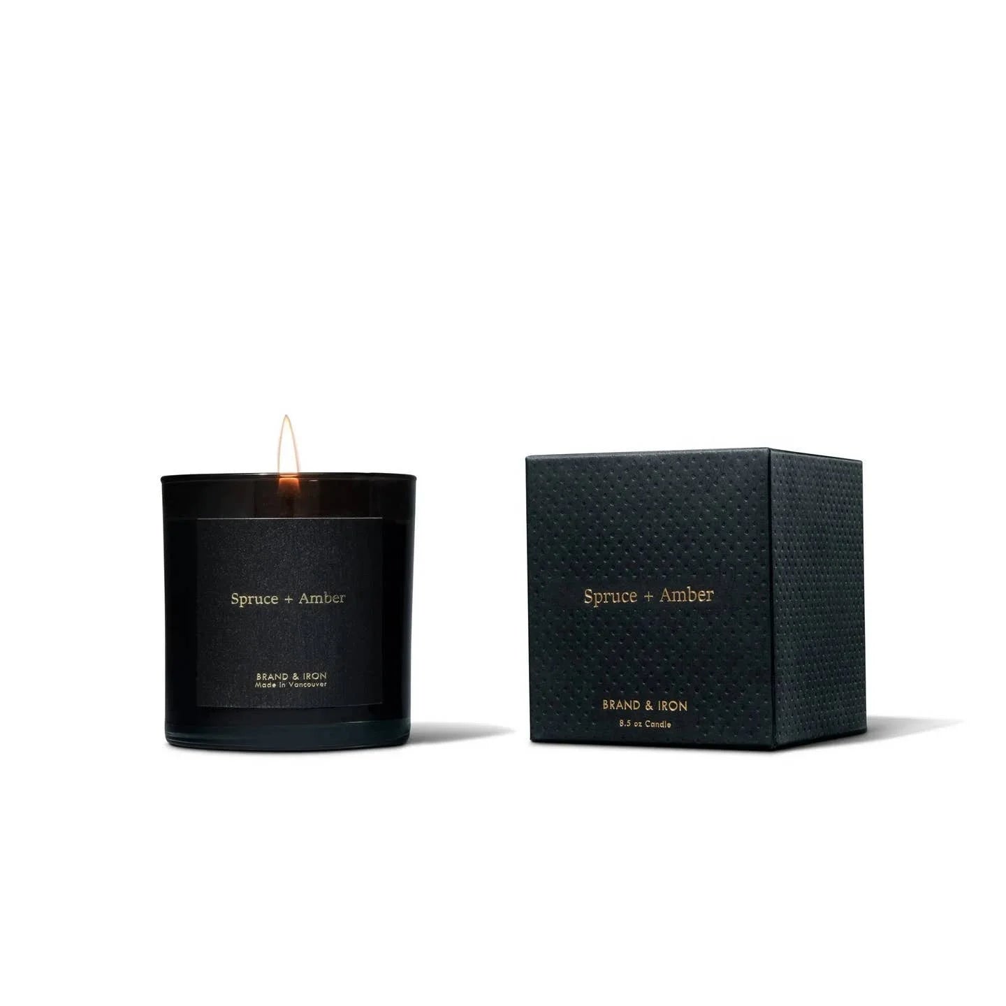 Dark Series: Spruce + Amber Candle
