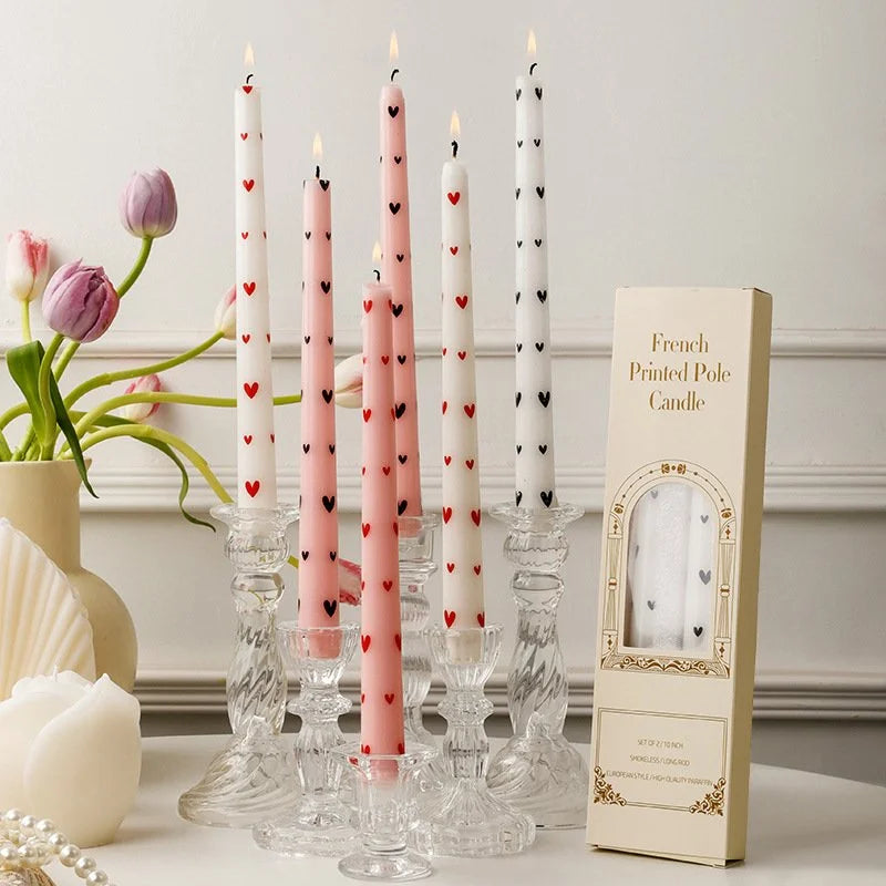 Heart Print Candles - image 5