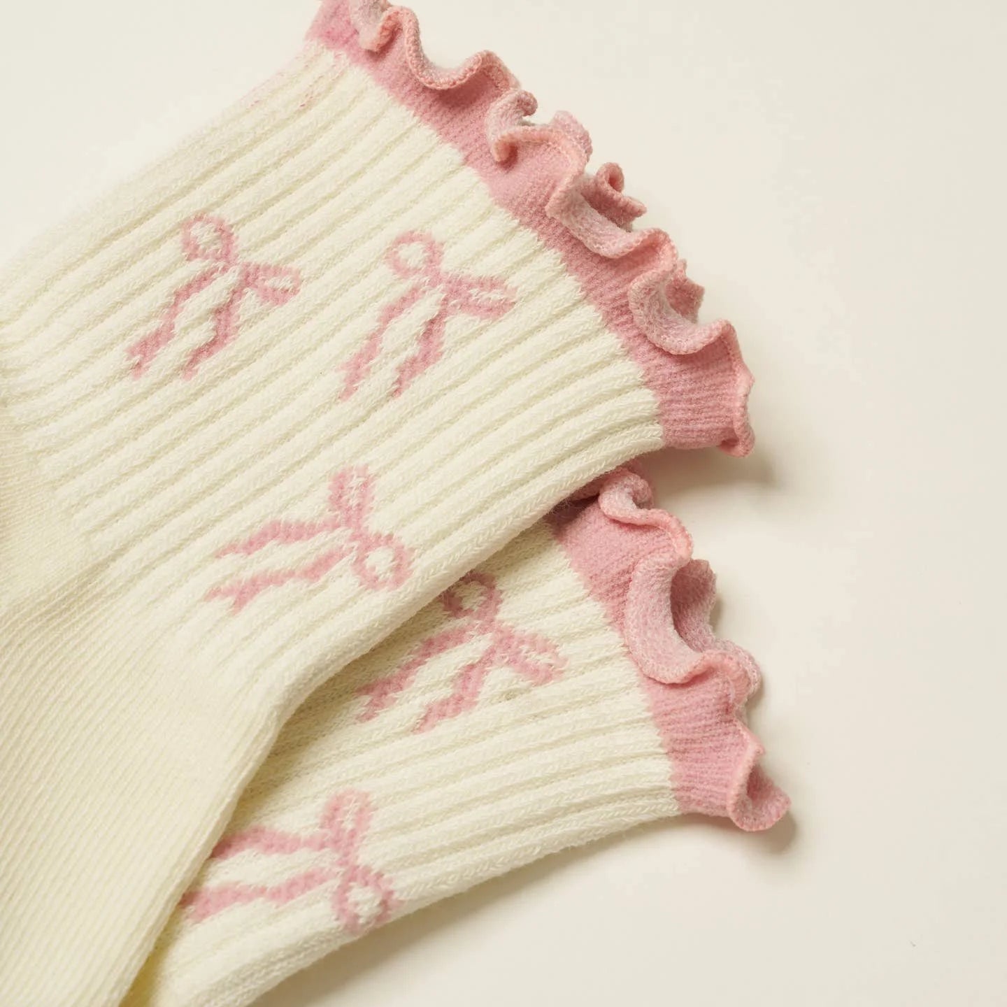 🎀 Bow Ruffle Grip Sock - image 3