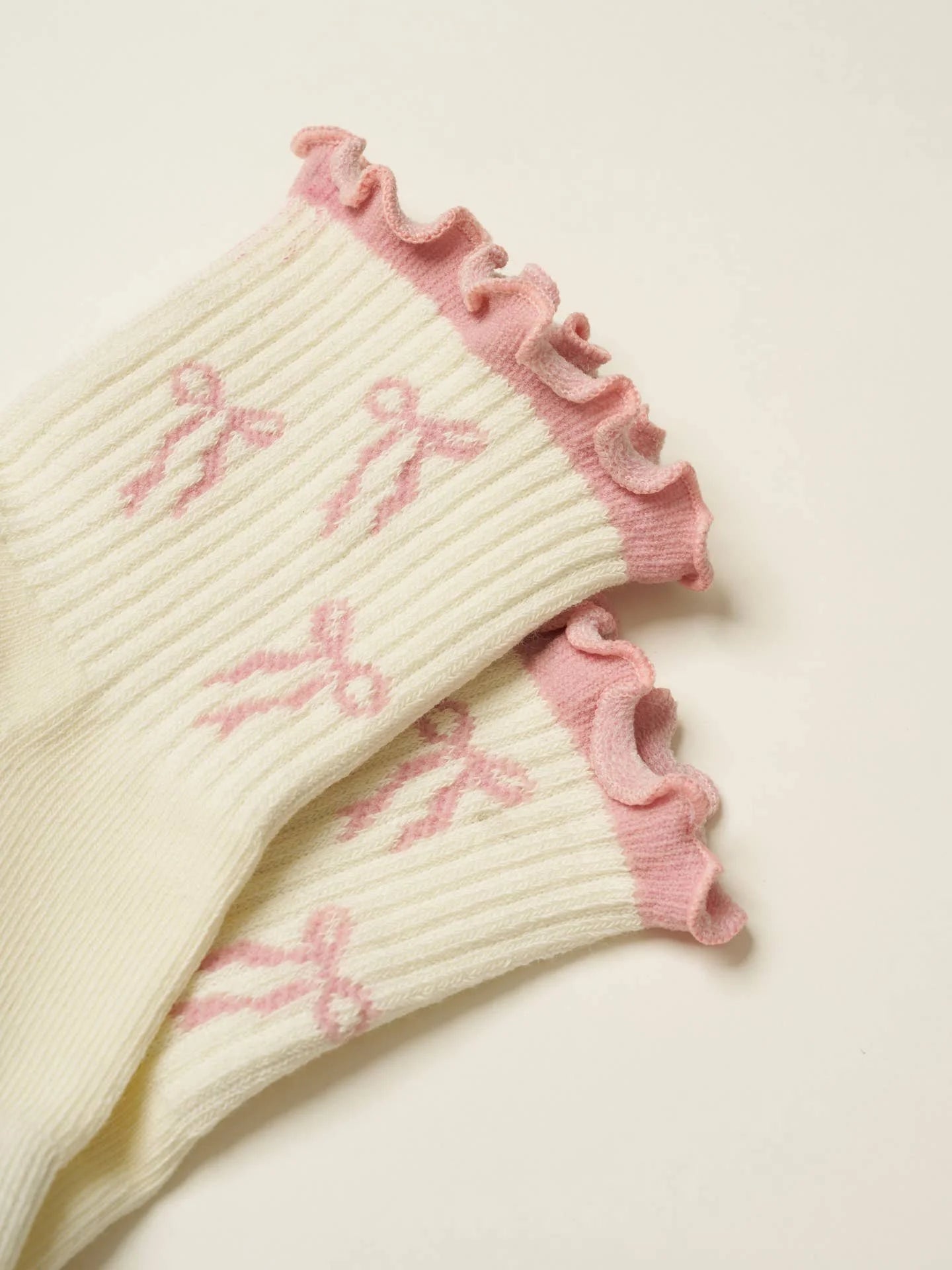 🎀 Bow Ruffle Grip Sock - image 3