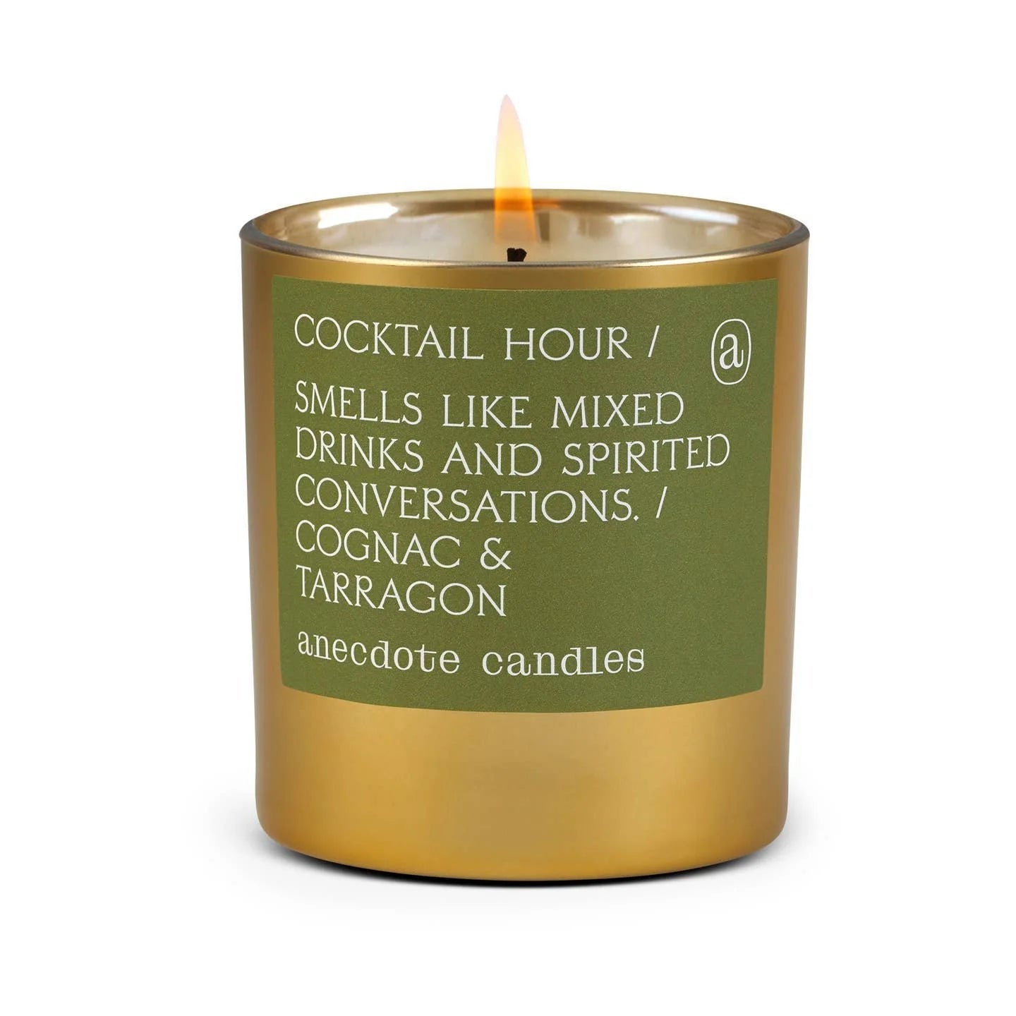 Cocktail Hour -Gold Tumbler Candle