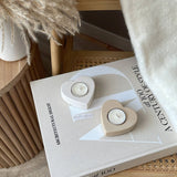 Heart Tealight Candle Holder- Cream White - image 2