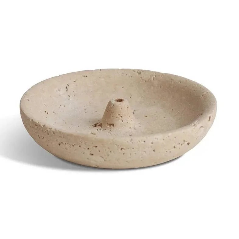 Travertine Incense Holder