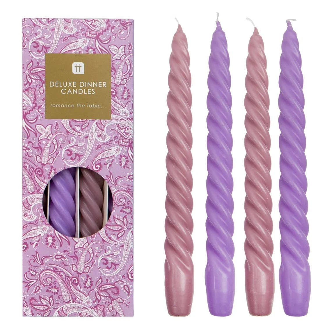 Purple Spiral Candles
