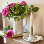 Gold & Cream Taper Candle - image 2