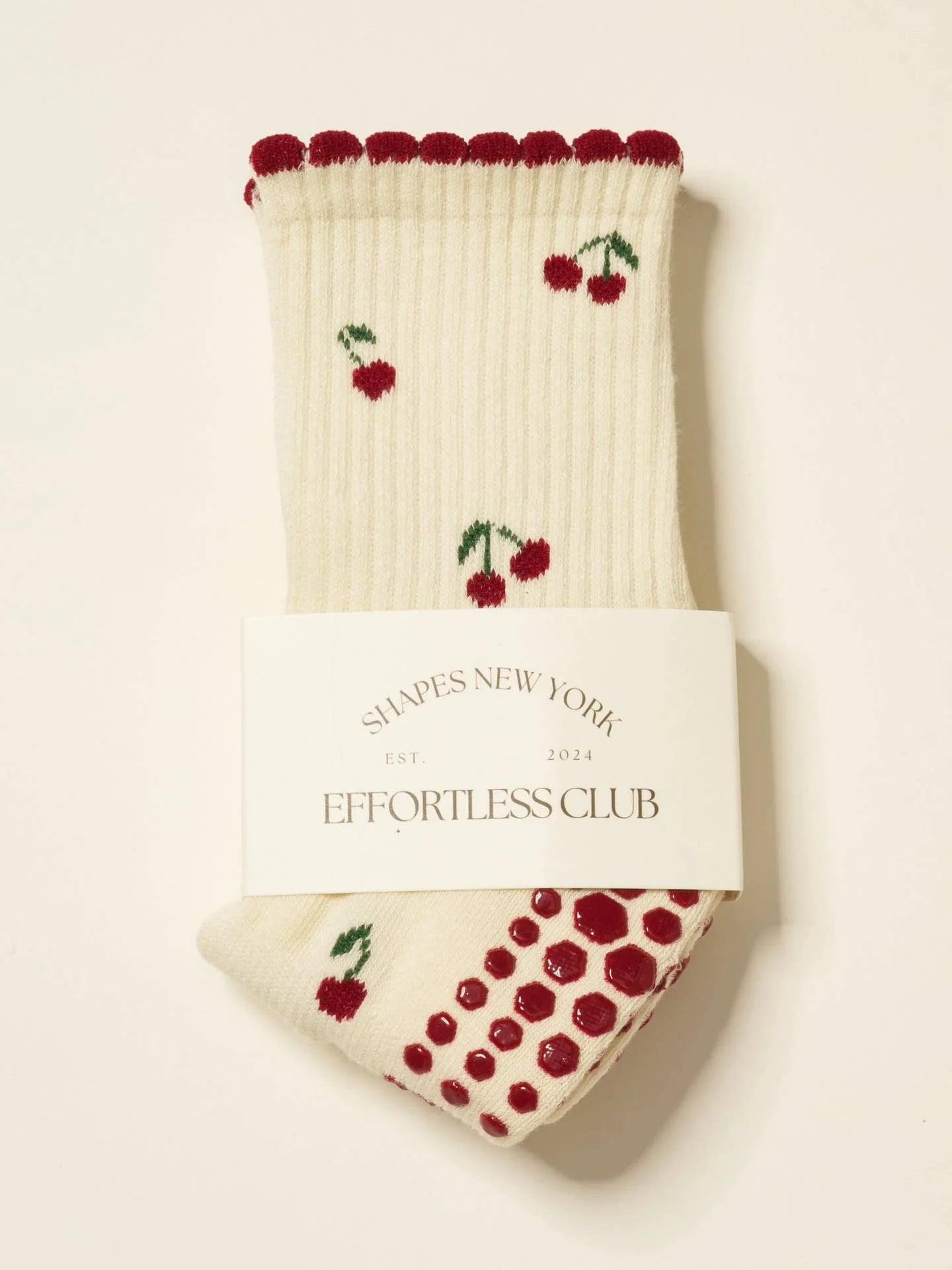 🍒 Little Cherry Petal Grip Sock - image 2
