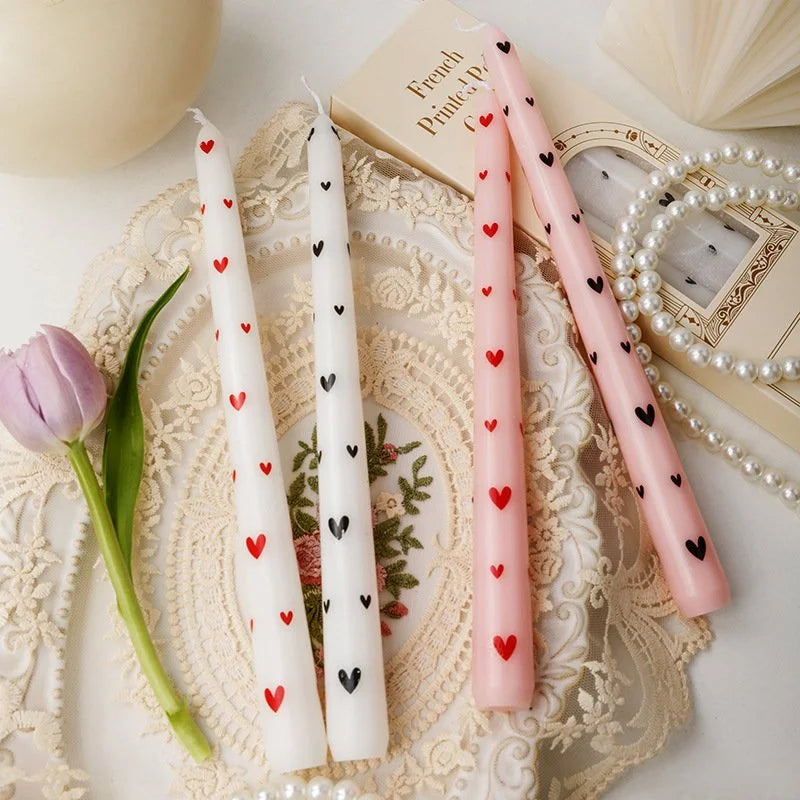 Heart Print Candles - image 6