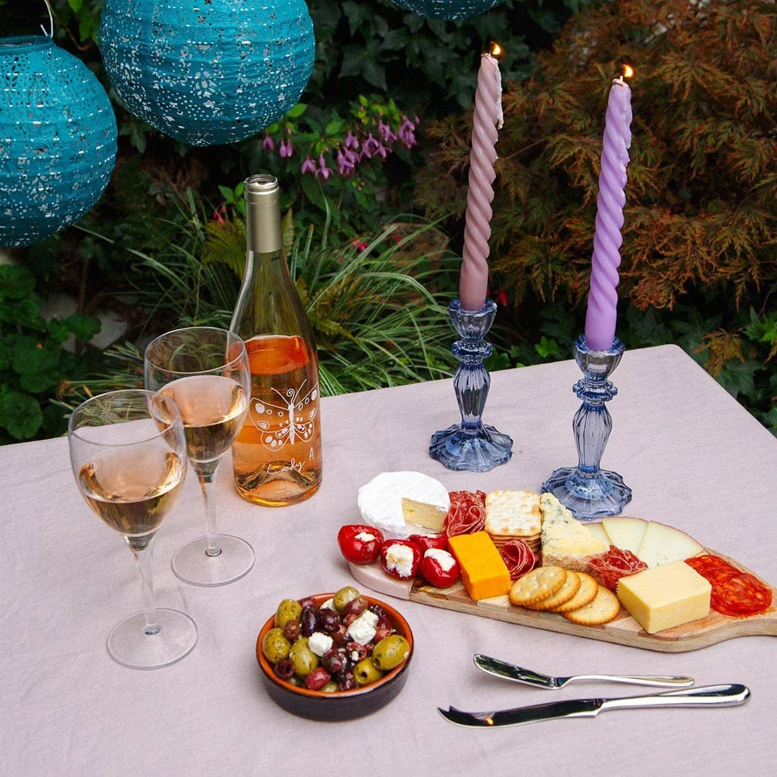 Purple Spiral Candles - image 4