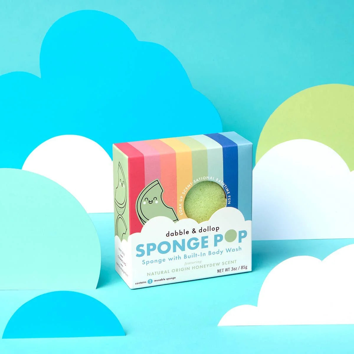 Sponge with Built-in Body Wash - Honeydew - image 3