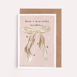 Bow-Tiful Bow Birthday Greeting Card