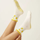 🍋 Lemon Ruffle Grip Sock, Pilates Socks - image 3