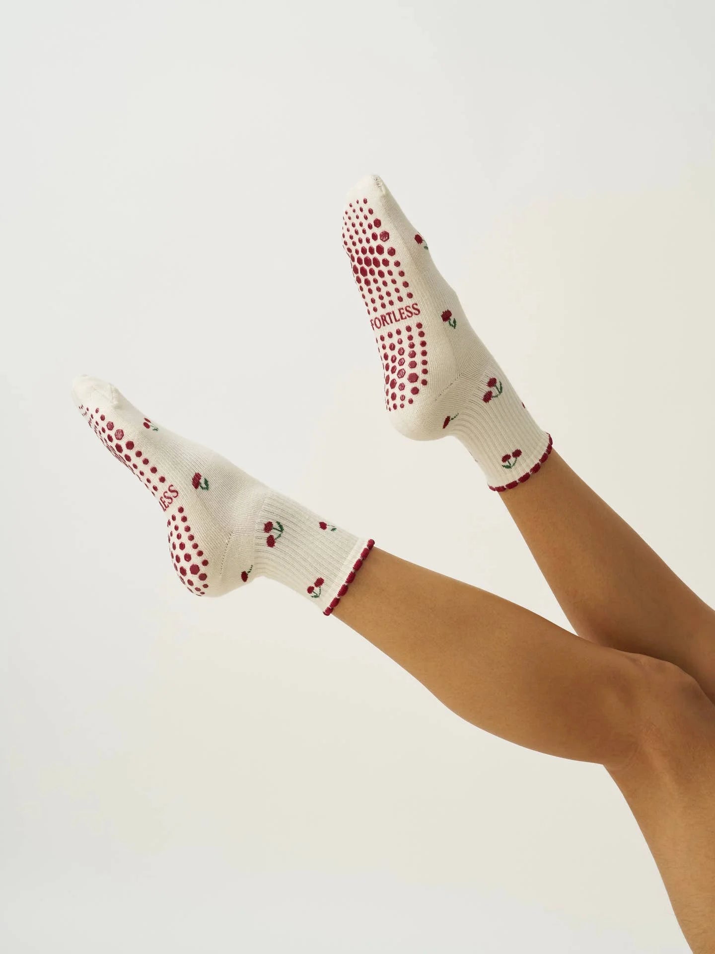 🍒 Little Cherry Petal Grip Sock - image 4