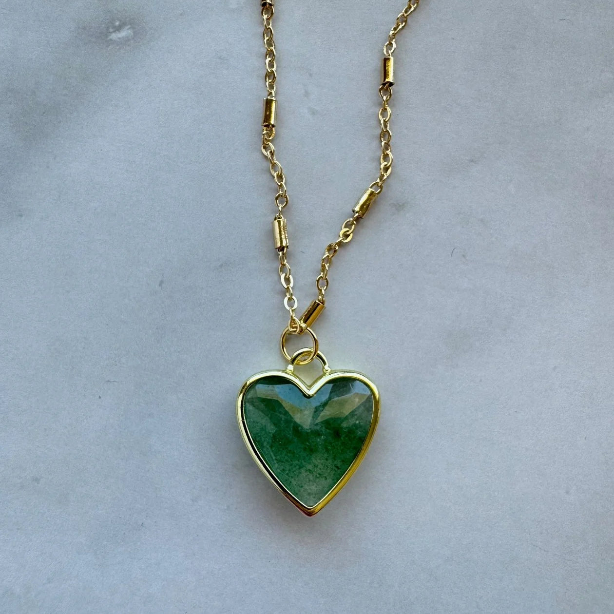 Gemstone Heart Necklace - image 3
