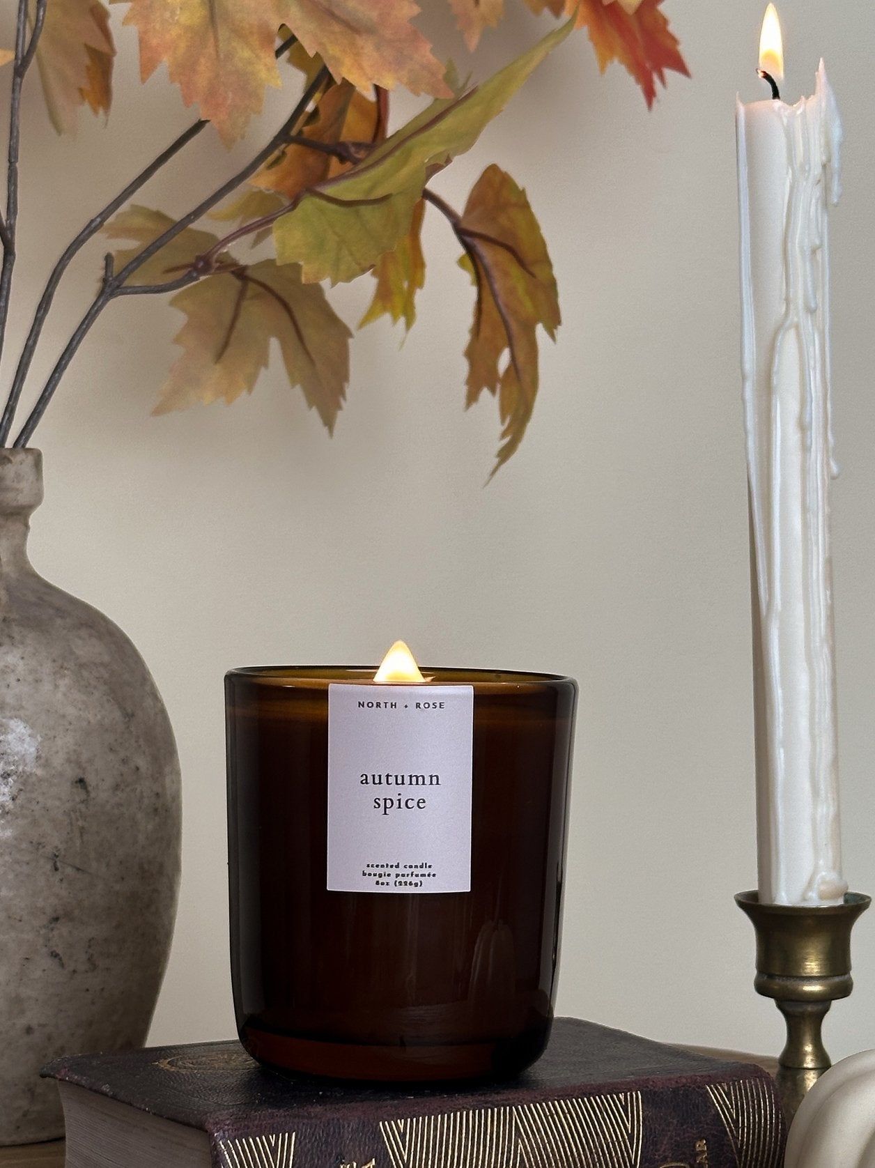 Autumn Spice Fall Soy Wax Wood Wick Candle - image 2