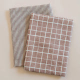 Classic Stripe Wine Linen Tea Towel - image 2