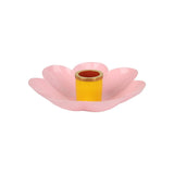 Colored Enamel Flower Shaped Candle Holders - image 6