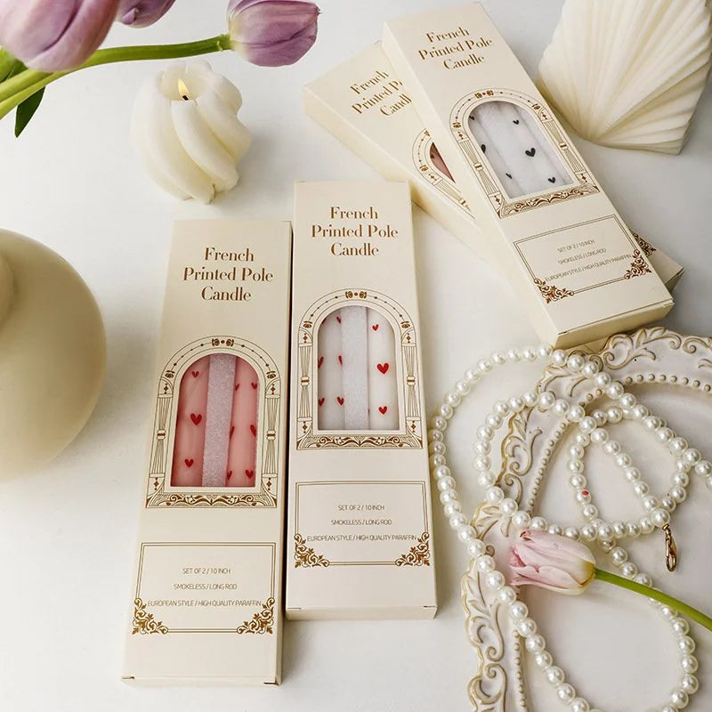 Heart Print Candles - image 4