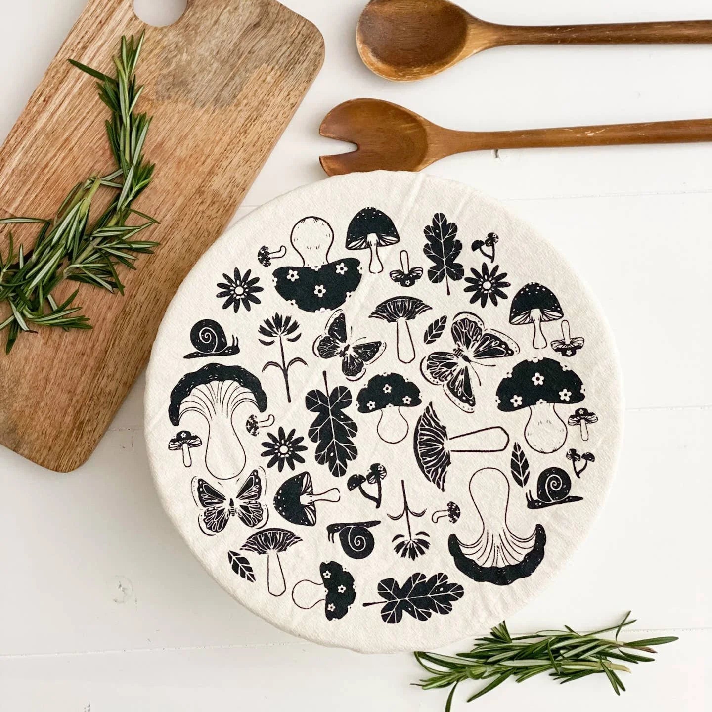 Fabric Bowl Cover- Mushroom XL