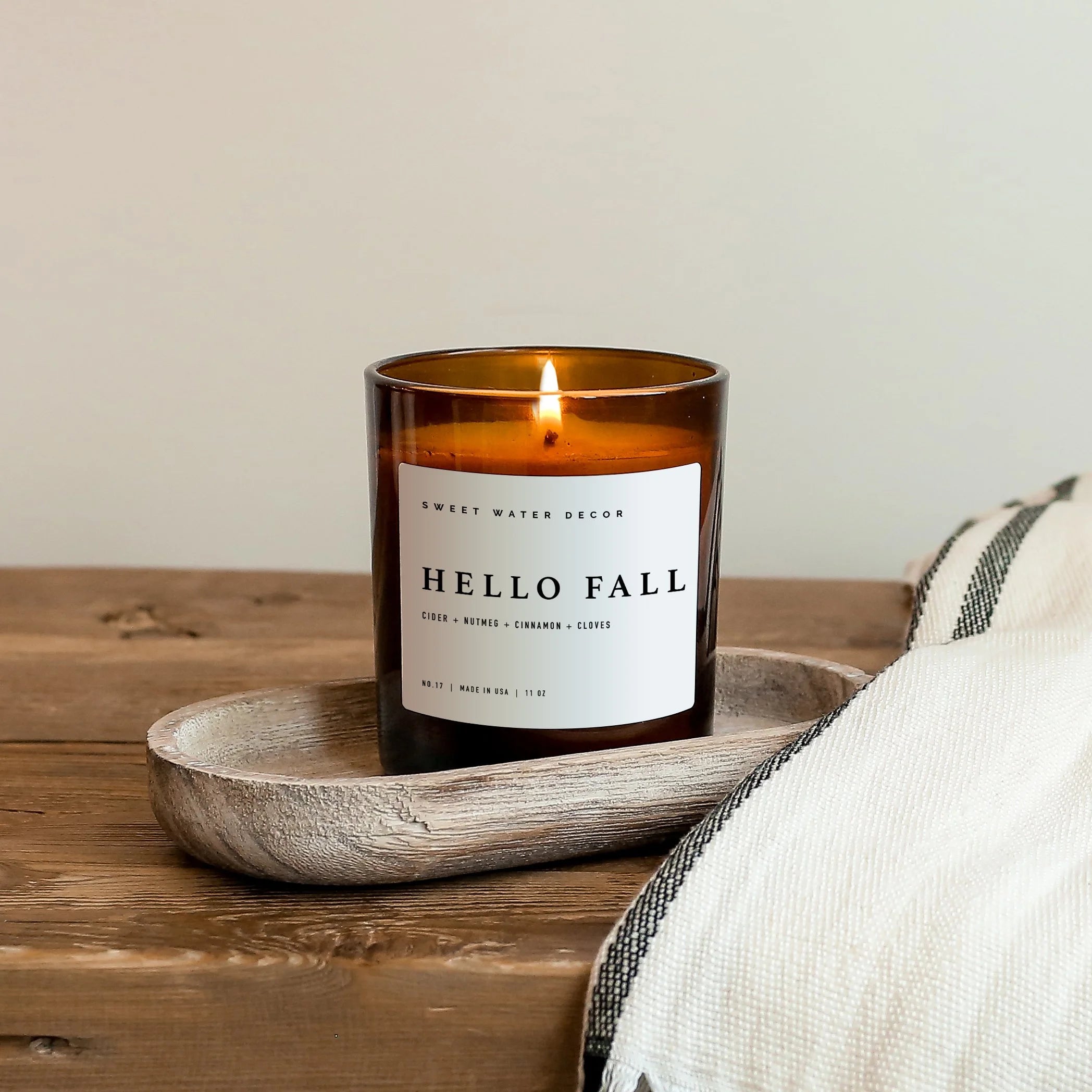 Hello Fall Candle