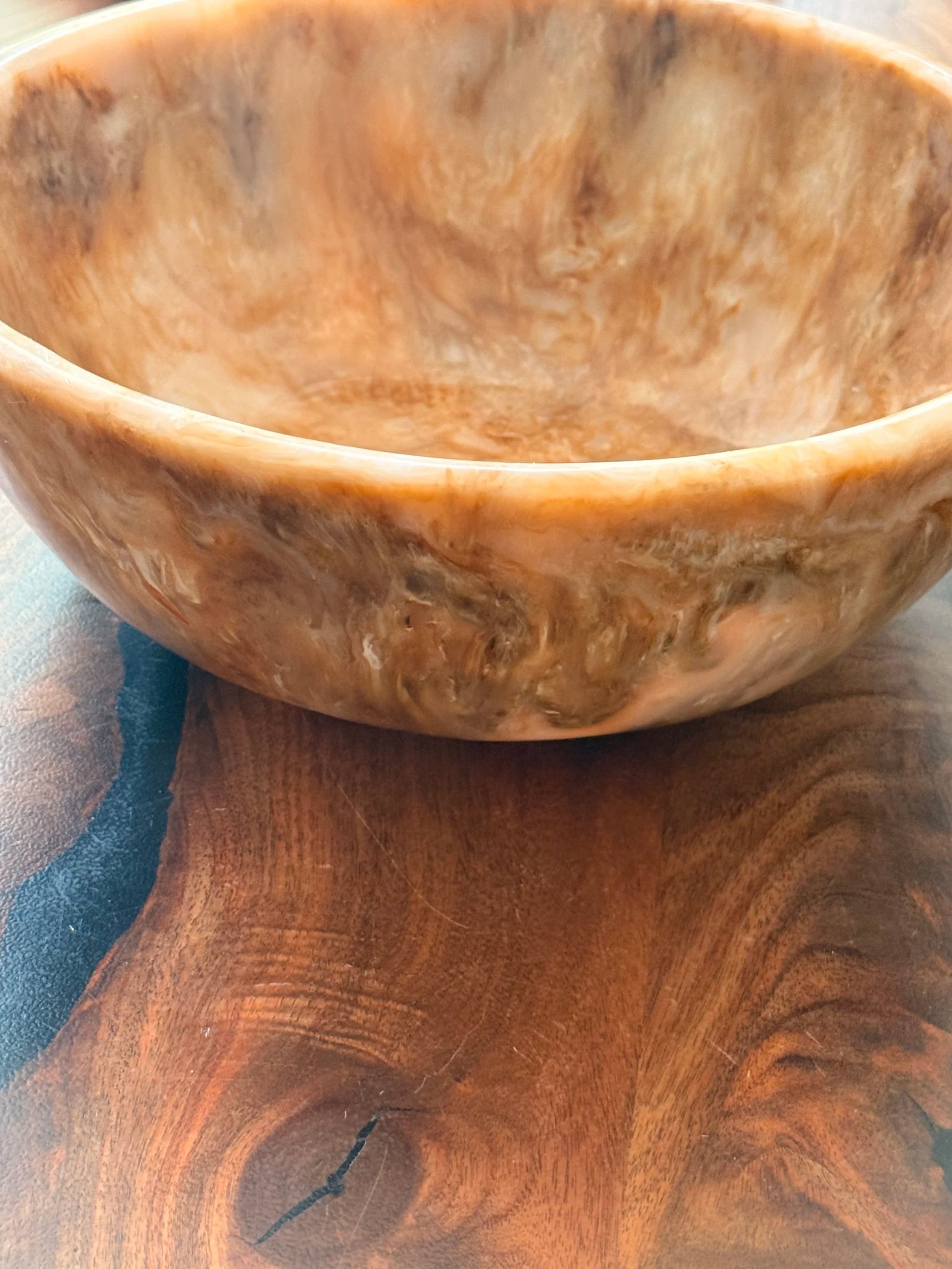 Marbled Resin Serving Bowl - image 2