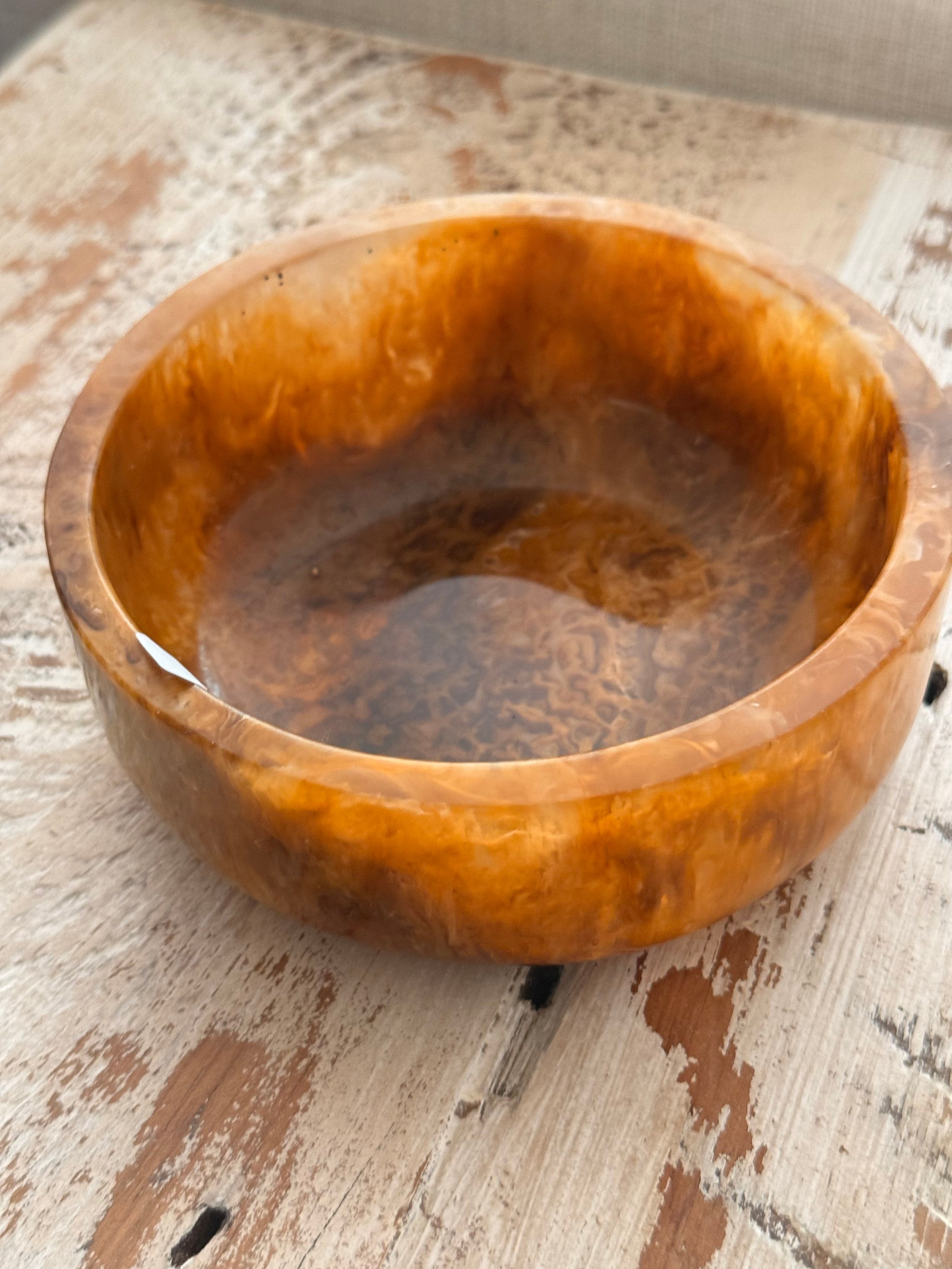 Marbled Resin Snack Bowl | Amber - image 3