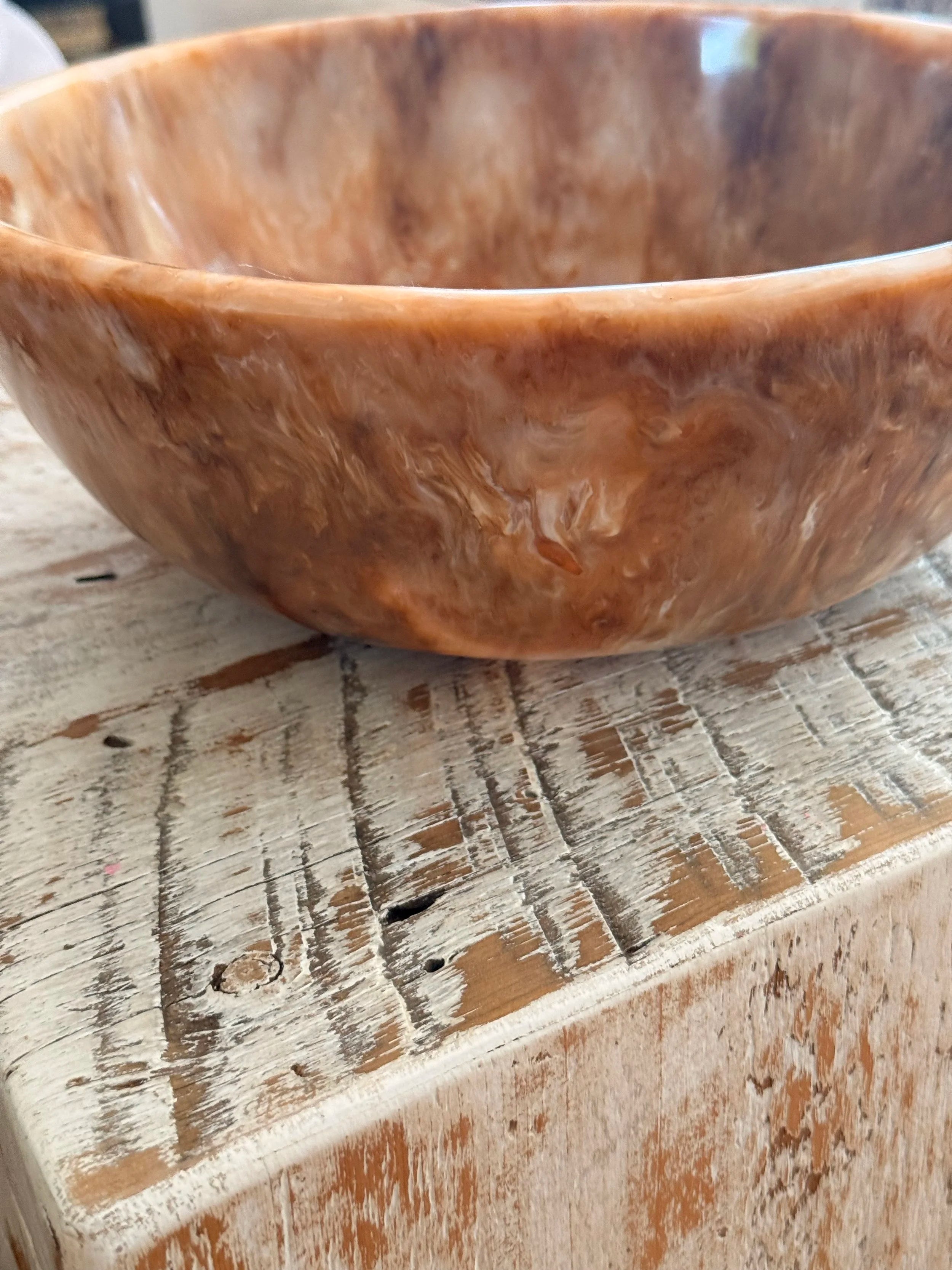 Marbled Resin Serving Bowl - image 3