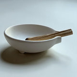 Speckled Cream Ceramic Palo Santo and Incense Holder