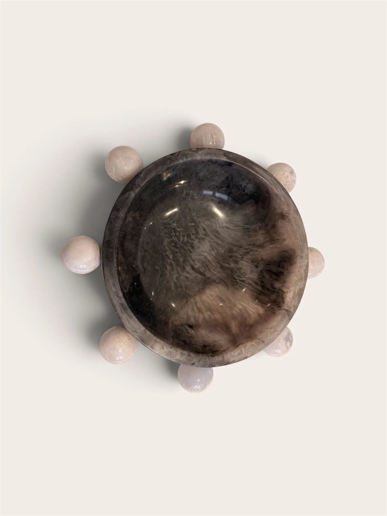 Marbled Bubbled Resin Bowl - image 2