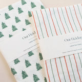 Holiday Stripes Linen Tea Towel - image 2