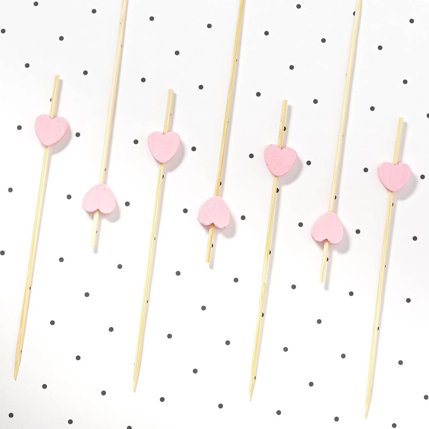 Pink Heart Cocktail Picks - image 2