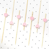 Pink Heart Cocktail Picks - image 2