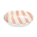 Ceramic Stripe Bowl, Pink