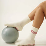 🩰 Pilates Girl Grip Sock [Red], Pilates Socks - image 3