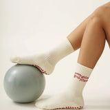 🩰 Pilates Girl Grip Sock [Red], Pilates Socks - image 3