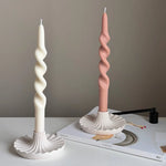 Round Scallop Candlestick Holder - image 3