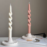 Round Scallop Candlestick Holder - image 2
