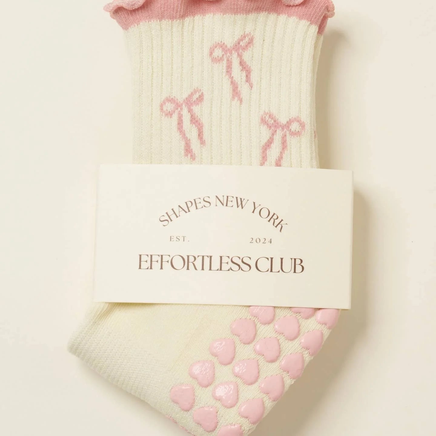 🎀 Bow Ruffle Grip Sock