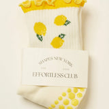 🍋 Lemon Ruffle Grip Sock, Pilates Socks - image 2