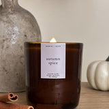 Autumn Spice Fall Soy Wax Wood Wick Candle
