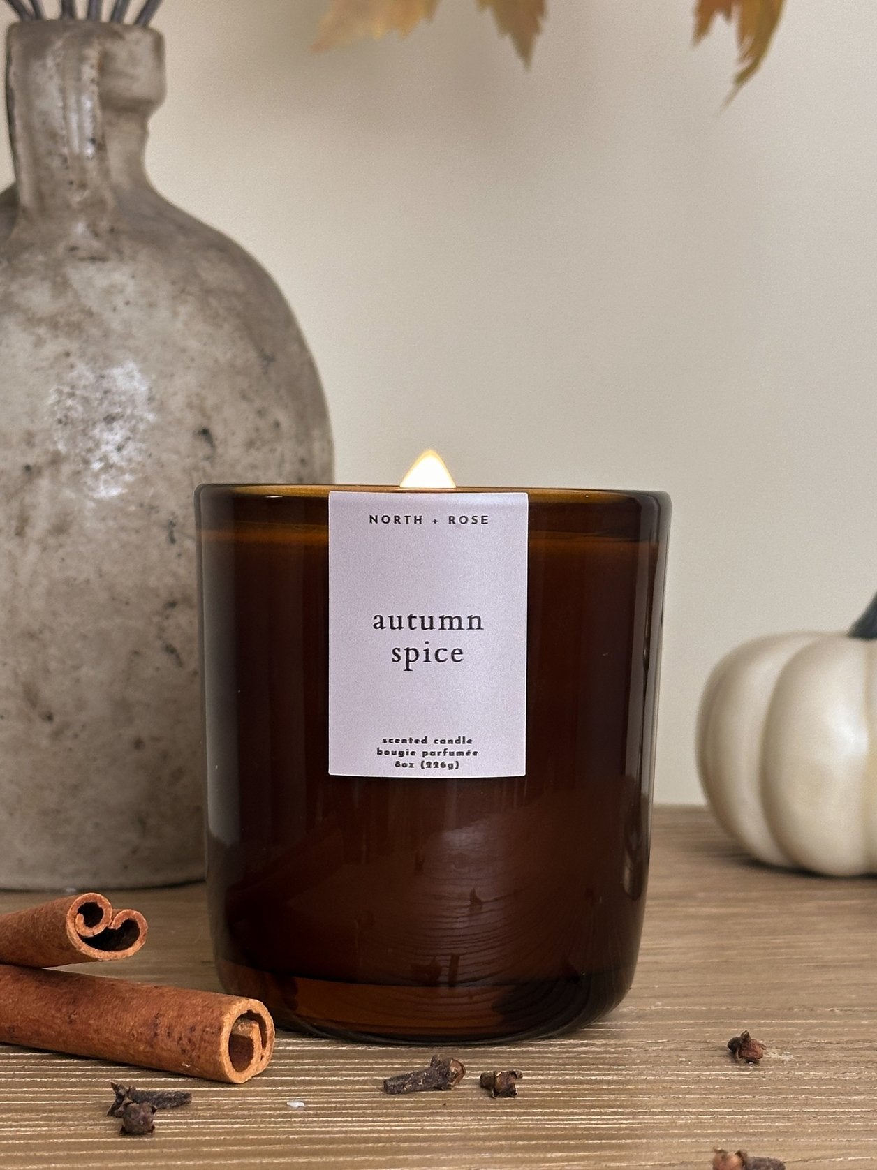 Autumn Spice Fall Soy Wax Wood Wick Candle