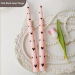 Heart Print Candles