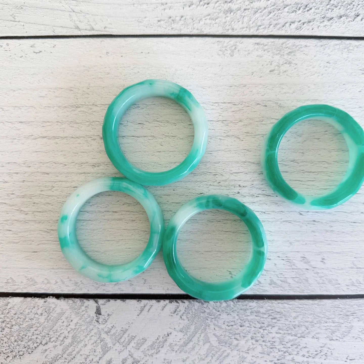 Sherbet Napkin Rings, Set of Four