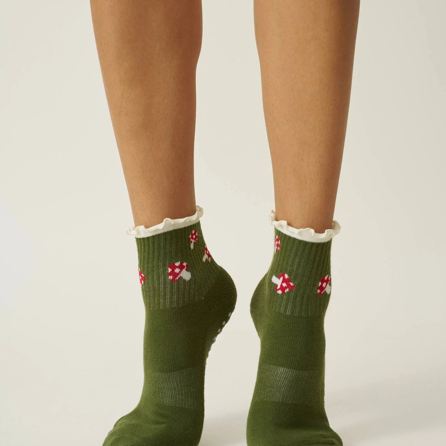 Mushroom Ruffle Grip Socks - image 2