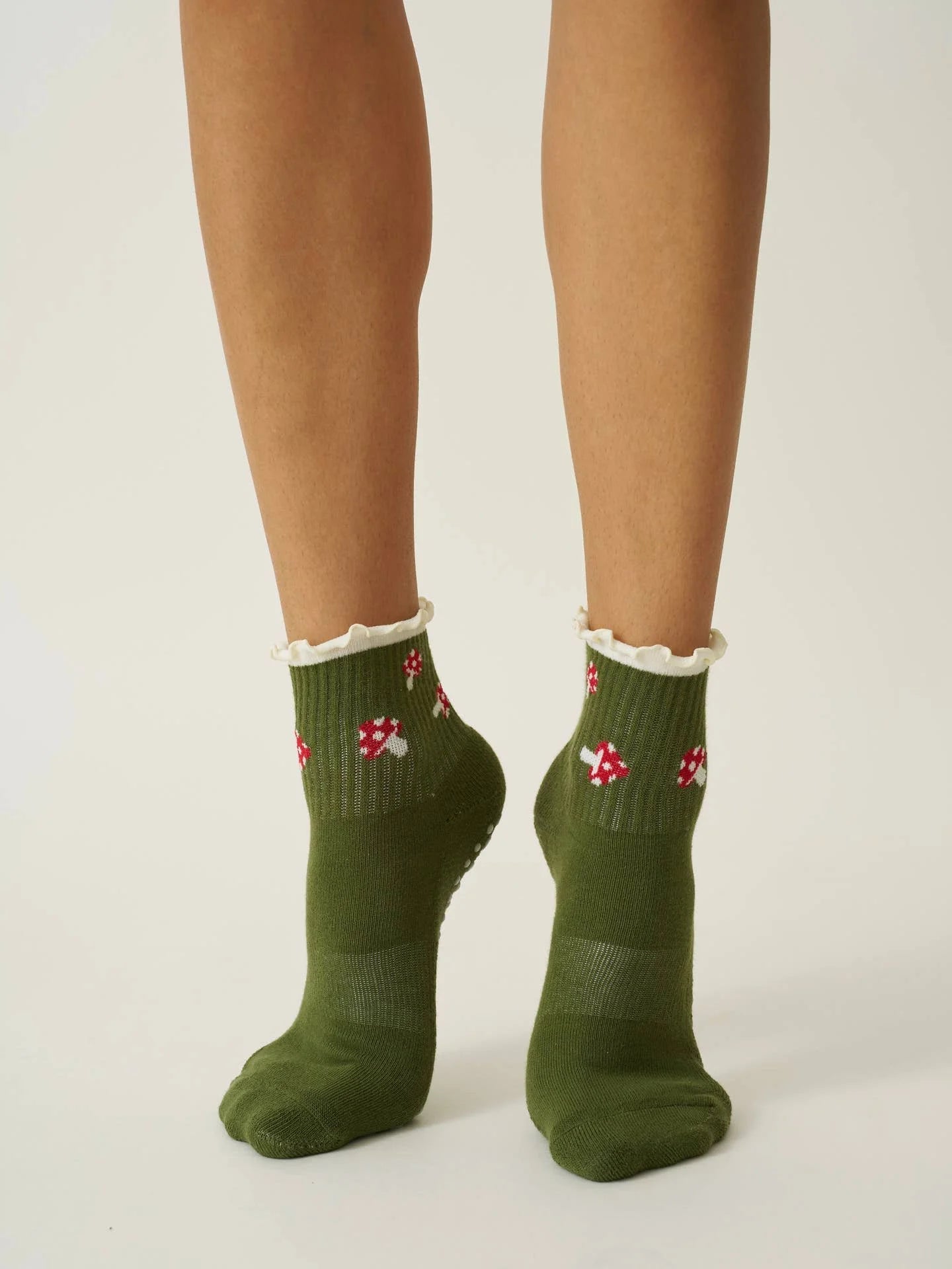 Mushroom Ruffle Grip Socks - image 2